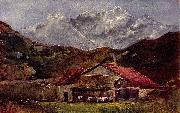 Gustave Courbet Die Berghutte oil painting artist